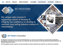 Tablet Screenshot of btwestern.com